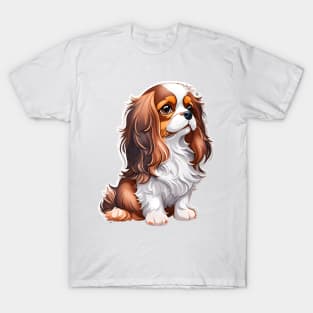 Charming Canine Companion Cavalier King Charles Spaniel T-Shirt